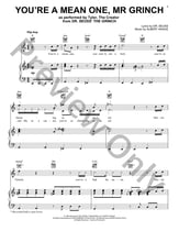 You're A Mean One, Mister Grinch piano sheet music cover